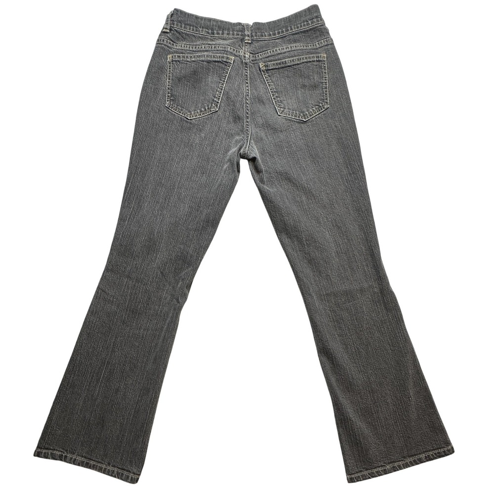 DKNY Jeans Soho Jean Womens 8 Gray Bootcut Denim Pants Stretch Casual Mid Rise